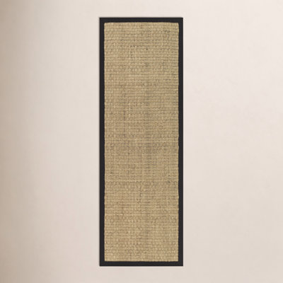 Natural Black Seagrass Rug