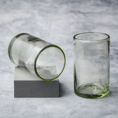 Rim Hiball Handblown Mexican Glass