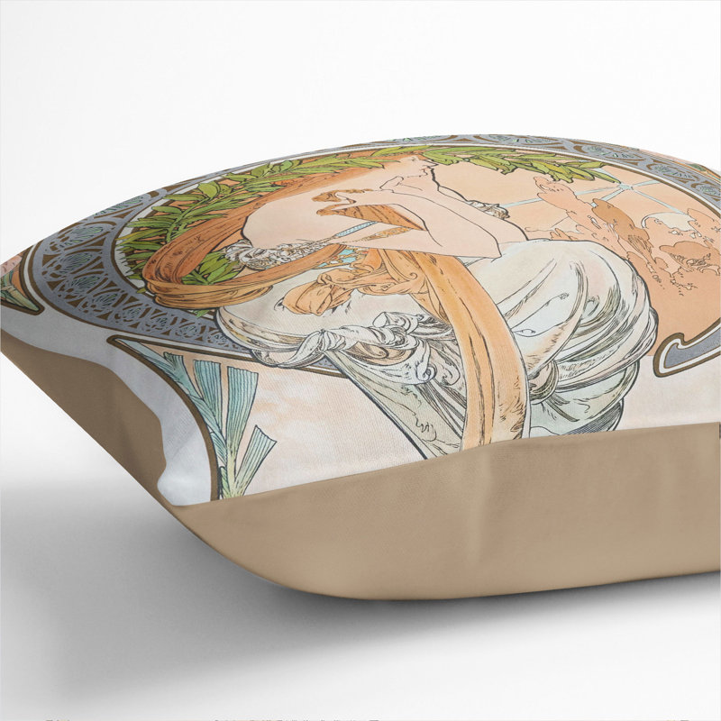 The Arts Poetry Vol.2 Scatter Cushion, 55cm H x 55cm W x 20cm D, Stone