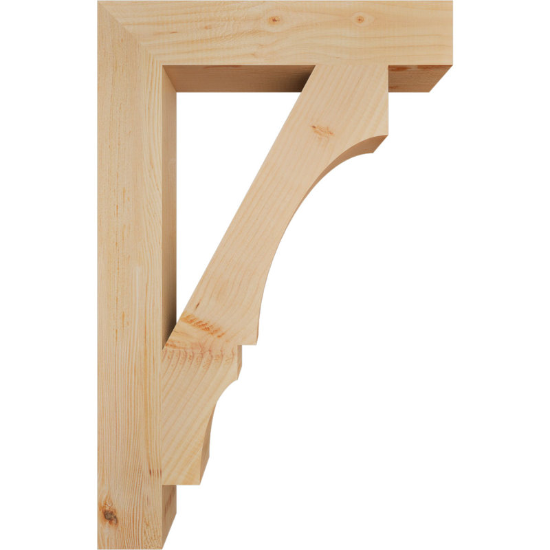 Support à bloc lisse l 3 3 po x P 22 po x H 34 po, sapin Douglas, Sapin de Douglas lisse, L 3 1/2 po x P 22 po x H 34 po