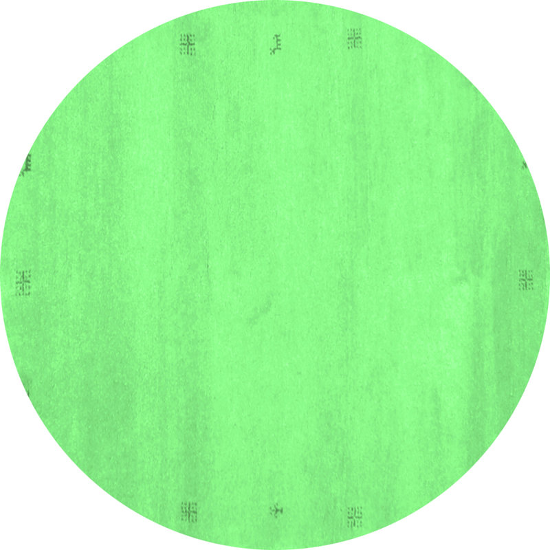 Washable Abstract Indoor Rug, Round 5'