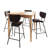 Marylynn 4 - Person Solid Wood Solid Wood Top Four Leg Dining Set-88880785
