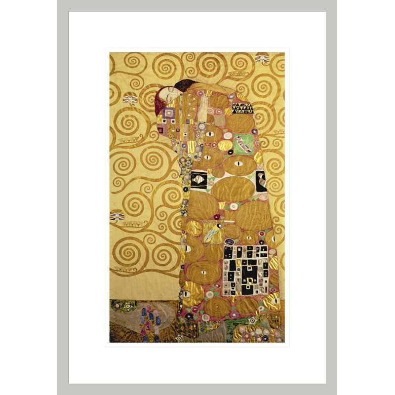 Foulard par Gustav Klimt, impression giclée encadrée, H 21,75 po x l 15,41 po