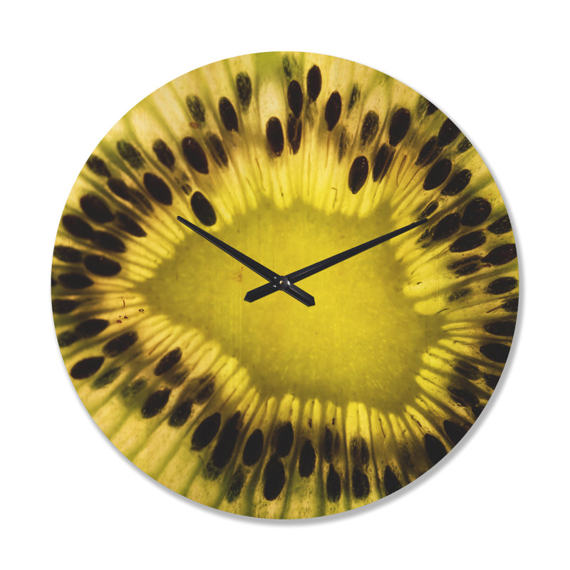 Horloge murale Kiwi Seeds and intérieur, Grand