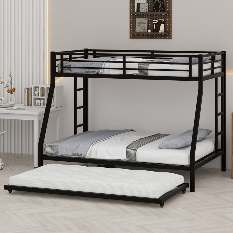 Metal Bunk Bed With Trundle