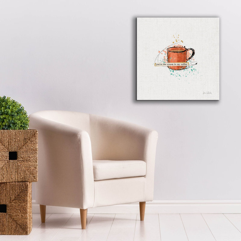 Art mural sur toile «Thoughtful Perk 4» par Katie pertiet, H 26 po x l 26 po x P 1,5 po
