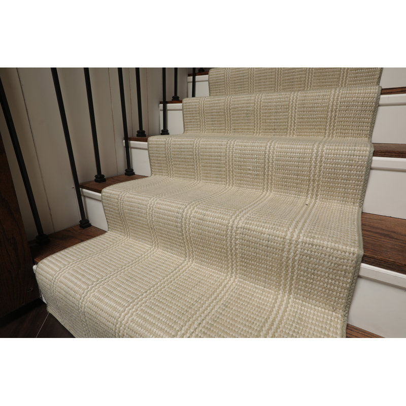 Tapis en laine fait à la main sur mesure, Tapis de couloir 2 pi 7 po x 30 pi