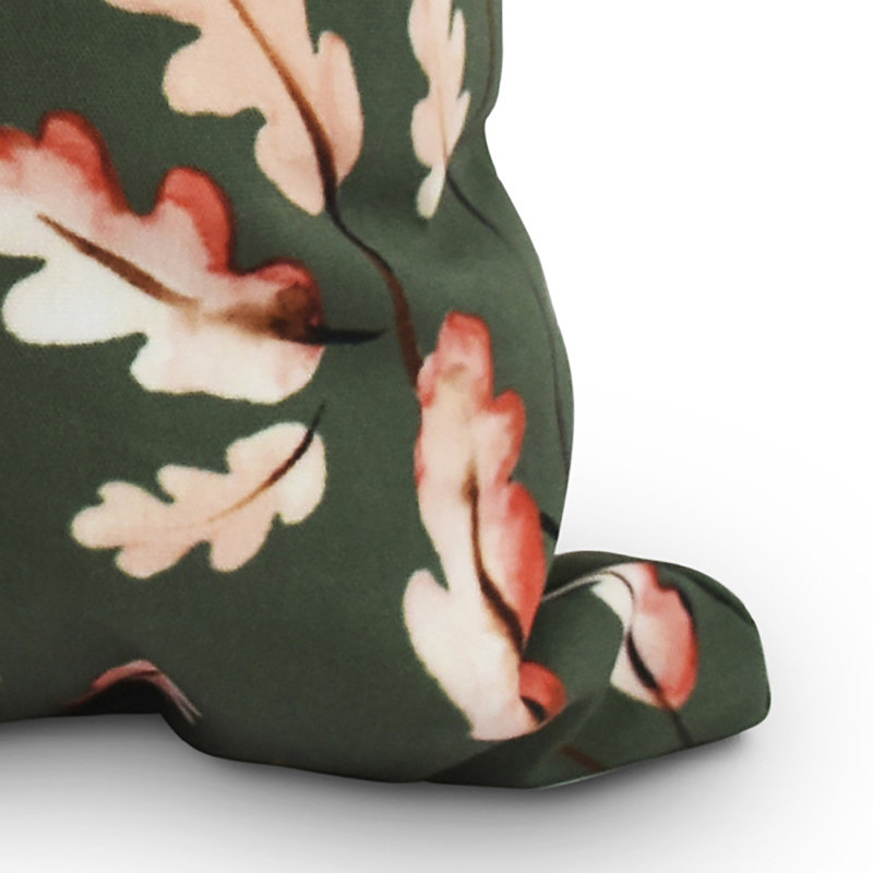 Housse et insert de coussin carré Harvest, 18 po x 18 po, Vert foncé
