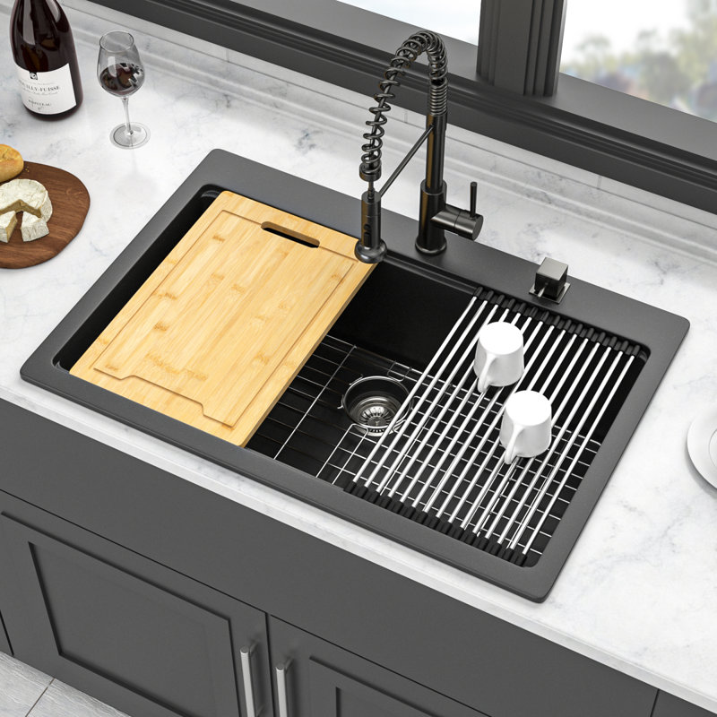 Évier de cuisine durable à quartz Elegance pour maisons modernes