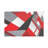 Red Black White Geometric Patchwork Table Cover with Scalloped Edges 60 x 120 in for Rectangular Table Restaurant Backyard Party