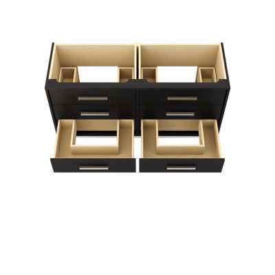 Rift White Oak Double Drawer Bath Vanity
