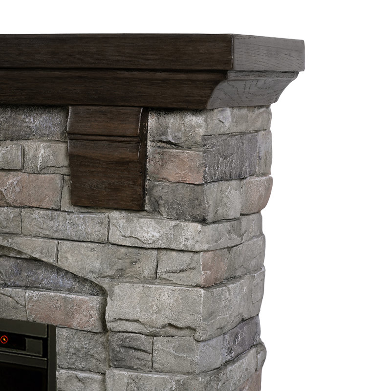 Electric Fireplace With Mantel