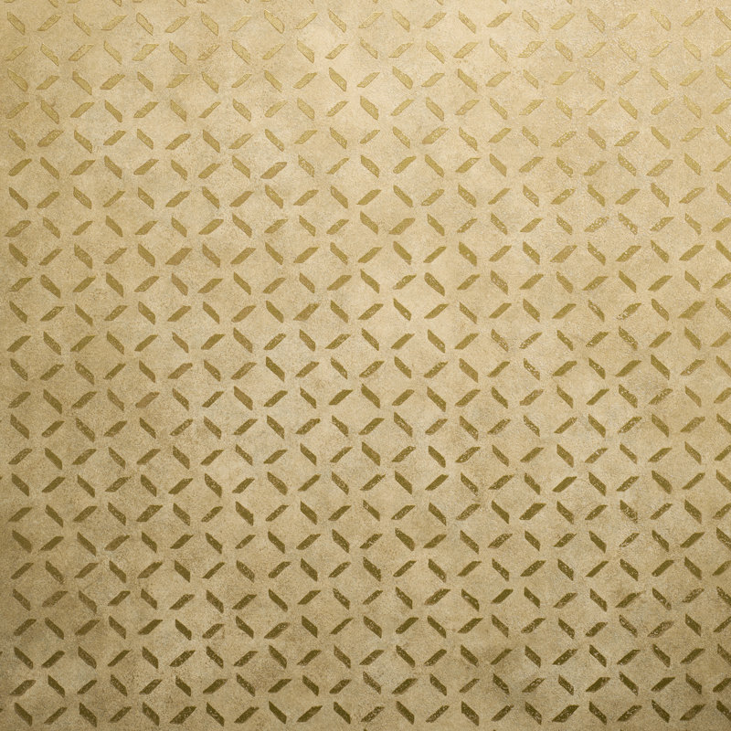Soho Metallic Industrial Grid 10.05m x 53cm Wallpaper Roll, Brown Gold