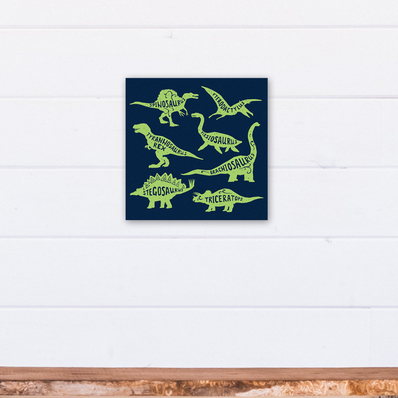 Amapola Animals Canvas Art, 12" H x 12" W x 1.25" D, Navy/Green