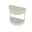 Console 31,5 "en bois massif, table de bout demi-lune unique avec 2 tiroirs de rangement et une tablette inférieure-21884117