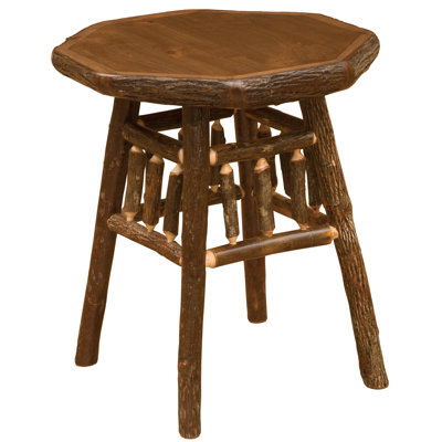 Fireside Lodge Hickory Log Teton Nightstand - Cognac