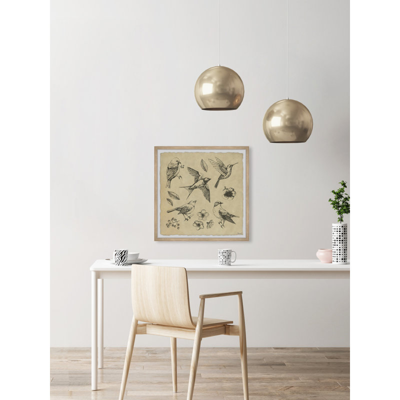 Bird Flight by Marmont Hill - Single Picture Frame Painting, 30cm H x 30cm W x 3.81cm D