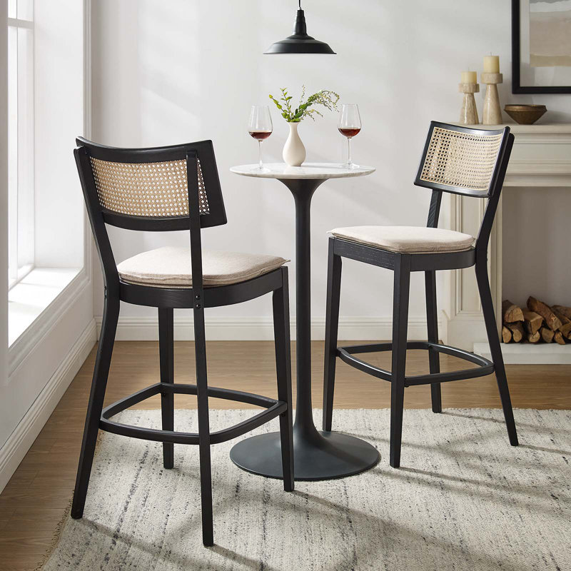 Modway Caledonia 30.7" Bar Stool, Beige