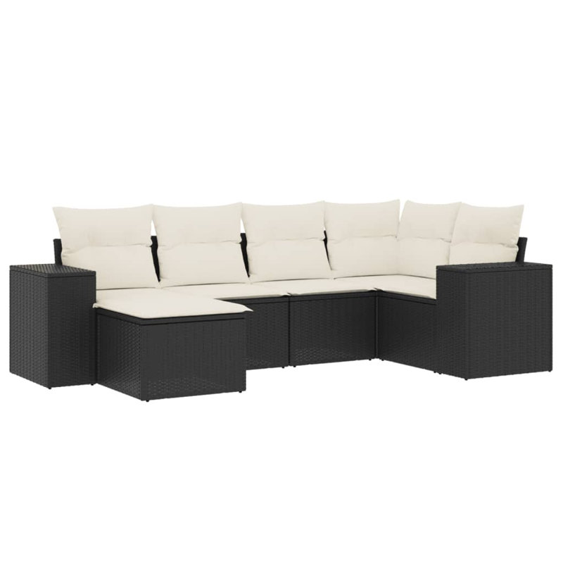 Ensemble de salon de jardin en rotin PE Vidaxl