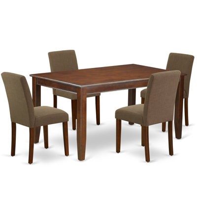 Marva - Rubberwood Solid Wood Dining Set