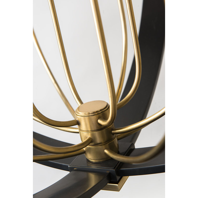 Dresden 8 - Light Chandelier, Aged Old Bronze