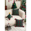 Housse pour coussin décoratif de Noël Soft Boucle Holiday brodée avec pompon 18 po x 18 po