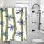 Rideaux de douche Olive Leaf & Stripe pour salle de bain, 71 po x 71 po-738221470