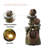 Water Fountain 3 Tier Cascading Outdoor Water Feature Decor With LED Lights For Garden Patio Home Office