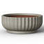 Bol à fleurs rond en forme de pot de fleurs avec trou de drainage de 15 po en pierre gris moyen (intérieur amélioré)-1938969687-1938969685