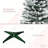 5ft Flocked Artificial Pencil Christmas Tree