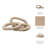 Decorative Object Paulownia Wood Sculptural Interlocking Chain Link Design Modern Accent Piece with Abstract Organic Form Stylish Home Decor Element for Contemporary Artistic Display.-1553616331-1553616329