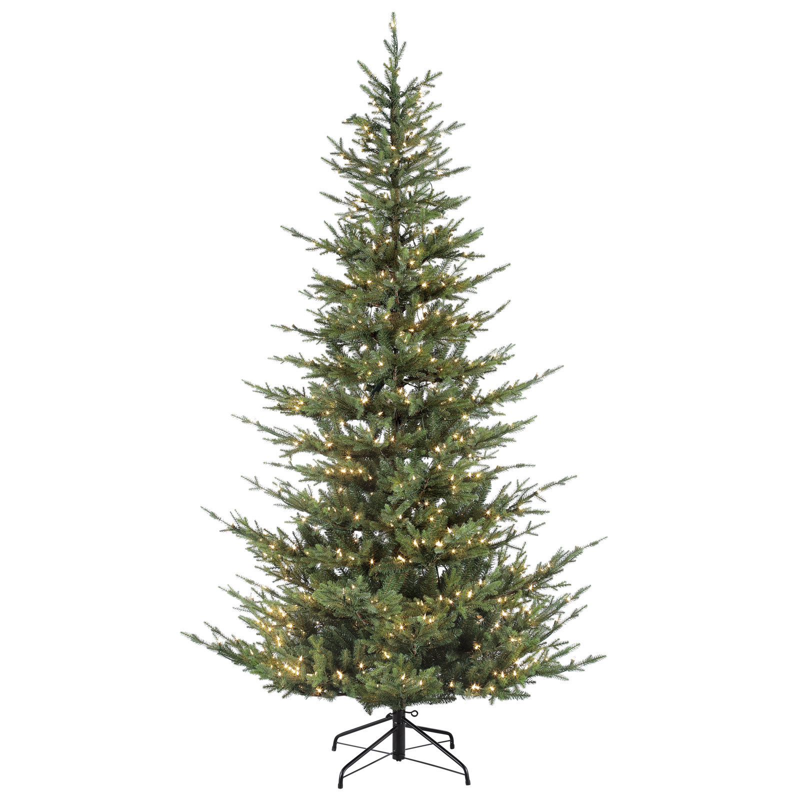Lighted Artificial Fir Christmas Tree, 6.5' H