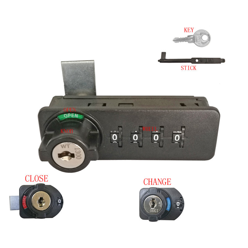 Combination Cam Lock Master Key Cabinet Combo Lock Drawer Lock Donation Box Lock Pass Code Pin Work
