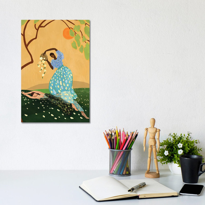 Summer Bliss by Arty Guava - Wrapped Canvas Painting, 20.32 cm H x 30.48 cm W