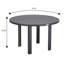 Ensemble de salle à manger 5 pièces pour patio avec table ronde en aluminium de 48 po et 4 fauteuils de salle à manger-110923860