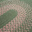 Tapis vert tressé en mélange de laine Amalthea-1868116359