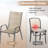 Melisa Patio Chairs Set Of 8, Outdoor Textilene Stackable Dining Chairs （Set of 8）-109080130