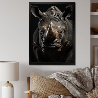 Rhinoceros Majestic Guardian sur toile