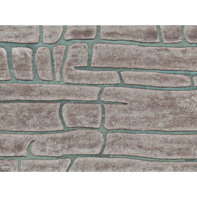 Abstract Area Rug in Brown