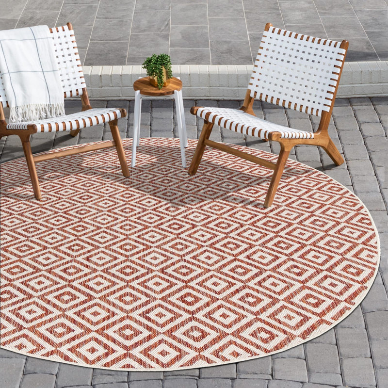 Costa Rica Indoor/Outdoor Rug, Round 4'1"