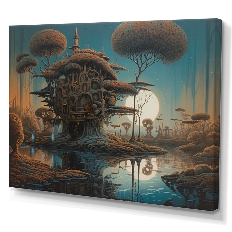 " Surreal Landscape I ", 12'' H x 20'' W x 1" D