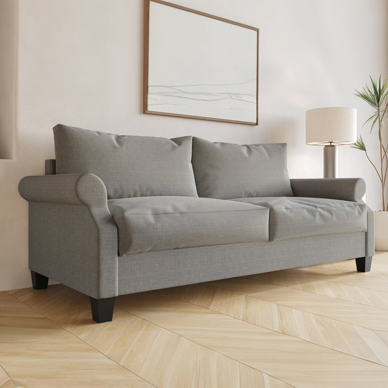 Canapé de réception en tissu Mayner, Gris