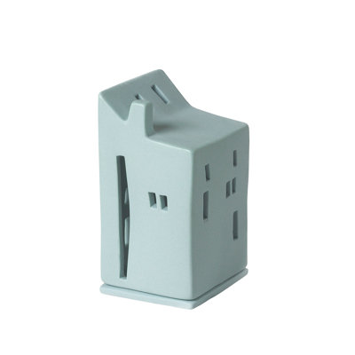 Stoneware Village House - Blue - 4.6"