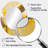 Mustard Yellow Retro I - Large Oval Wall Mirror On Metal-1698942368