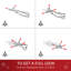 Sapin de Noël artificiel enneigé 6 pi avec lumières réalistes, 250 lumières DEL et 462 pointes