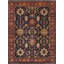 Azerbaijan Hand Knotted Wool Oriental Area Rug in Navy / Rust-53903145