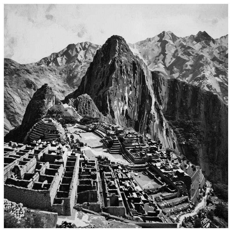 Édredon Machu Picchu Ruins, King