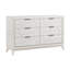 Commode de finition blanche antique avec tiroirs de rangement