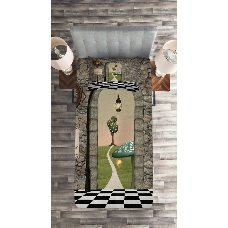 Coverlet, Twin Bedspread + 1 Sham