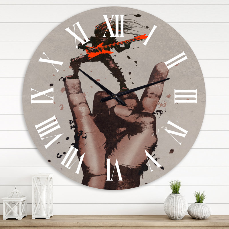 Horloge murale Rock and Roll, Moyenne